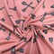 Peach Arrow Print Double Brushed Jersey Knit Fabric By the Yard